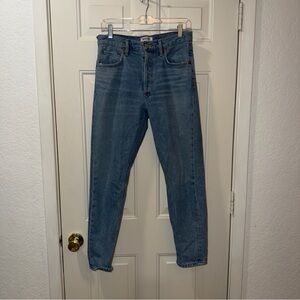 AGOLDE Jeans Womens 27 Feel Good Light Wash Straight Leg High Rise Button Fly